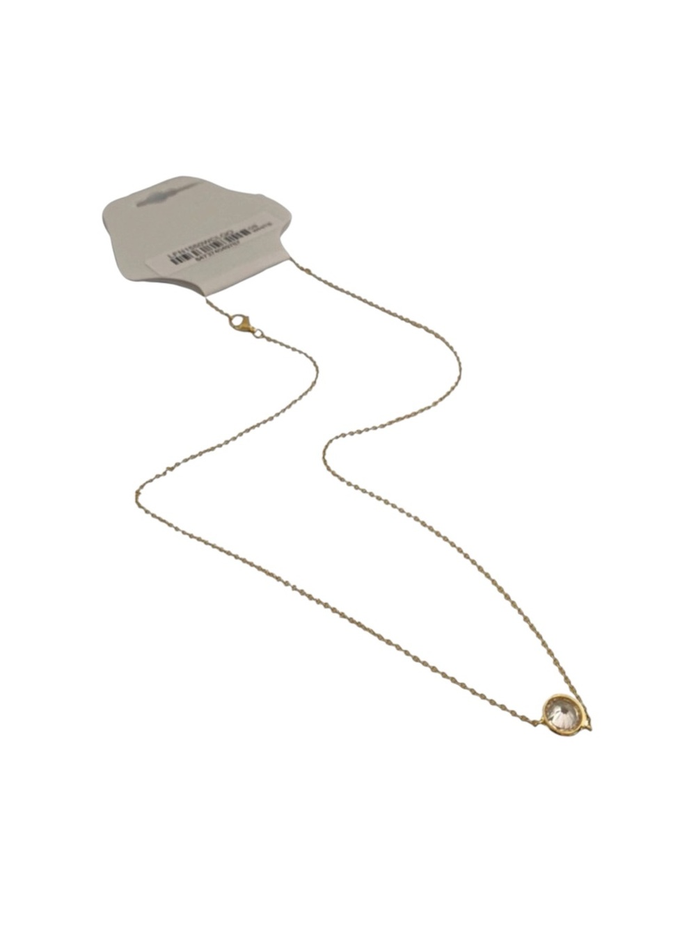 new Lassaire ☺︎︎ Bezel Set Simulated Diamond Necklace ☺︎︎ 18K Gold Plated 925 SS - Picture 4 of 16